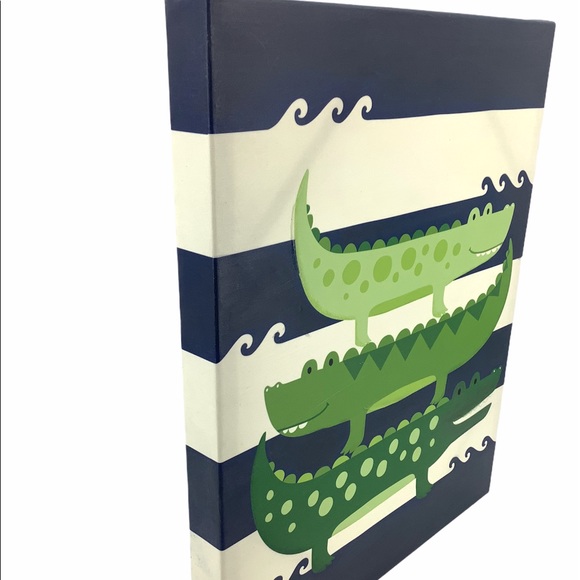 CHILDREN’S ALLIGATOR 🐊 CANVAS WALL ART - Picture 4 of 7